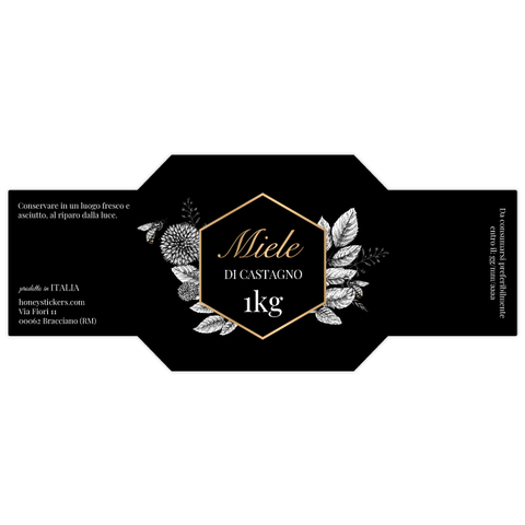 Nobile Nora – Etichetta esagonale a fascia 1000g