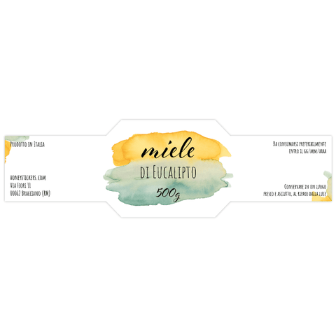 Giocosa Giulia – Etichetta esagonale a fascia 500g