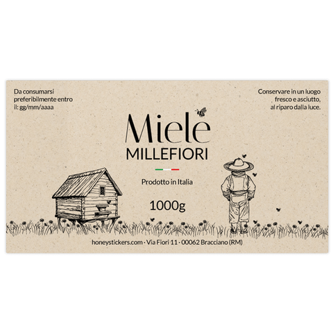 Dolce Davide – Etichetta rettangolare 1000g