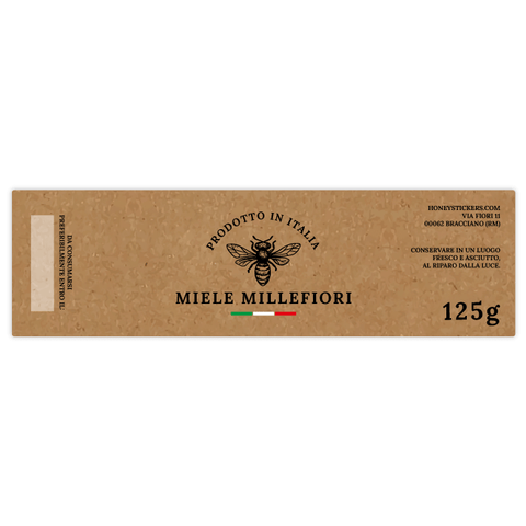 Naturale Nadia – Etichetta rettangolare 125g