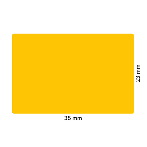 Sticker rettangolare 35x23mm - Neutro