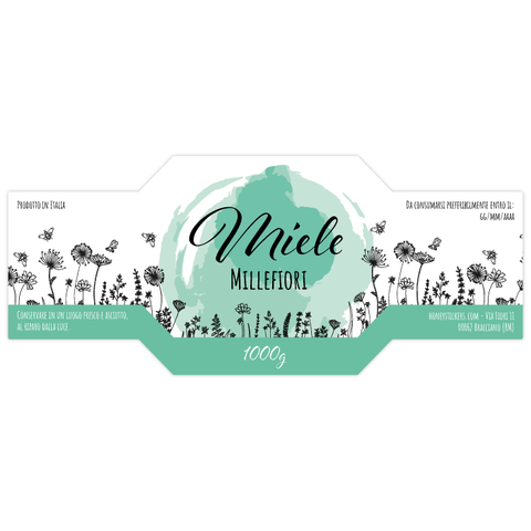 Gioiosa Giada – Etichetta esagonale a fascia 1000g