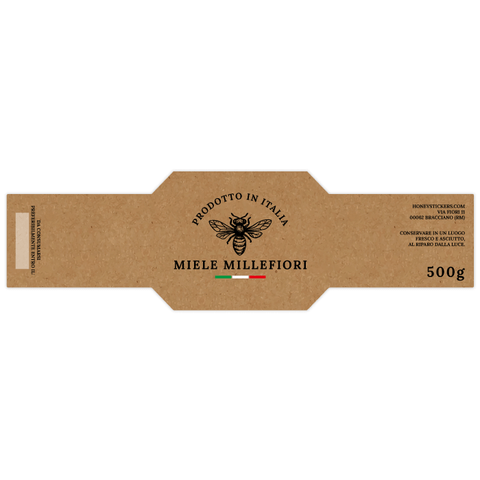 Naturale Nadia – Etichetta esagonale a fascia 500g