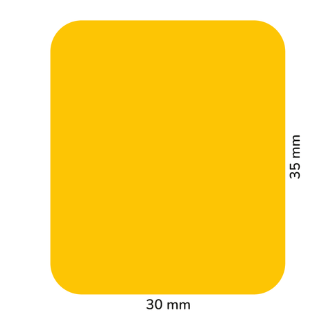 Sticker rettangolare 30x35mm - Neutro